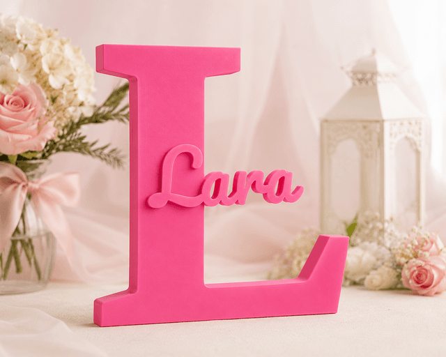 Personalized Initial & Name Display 4