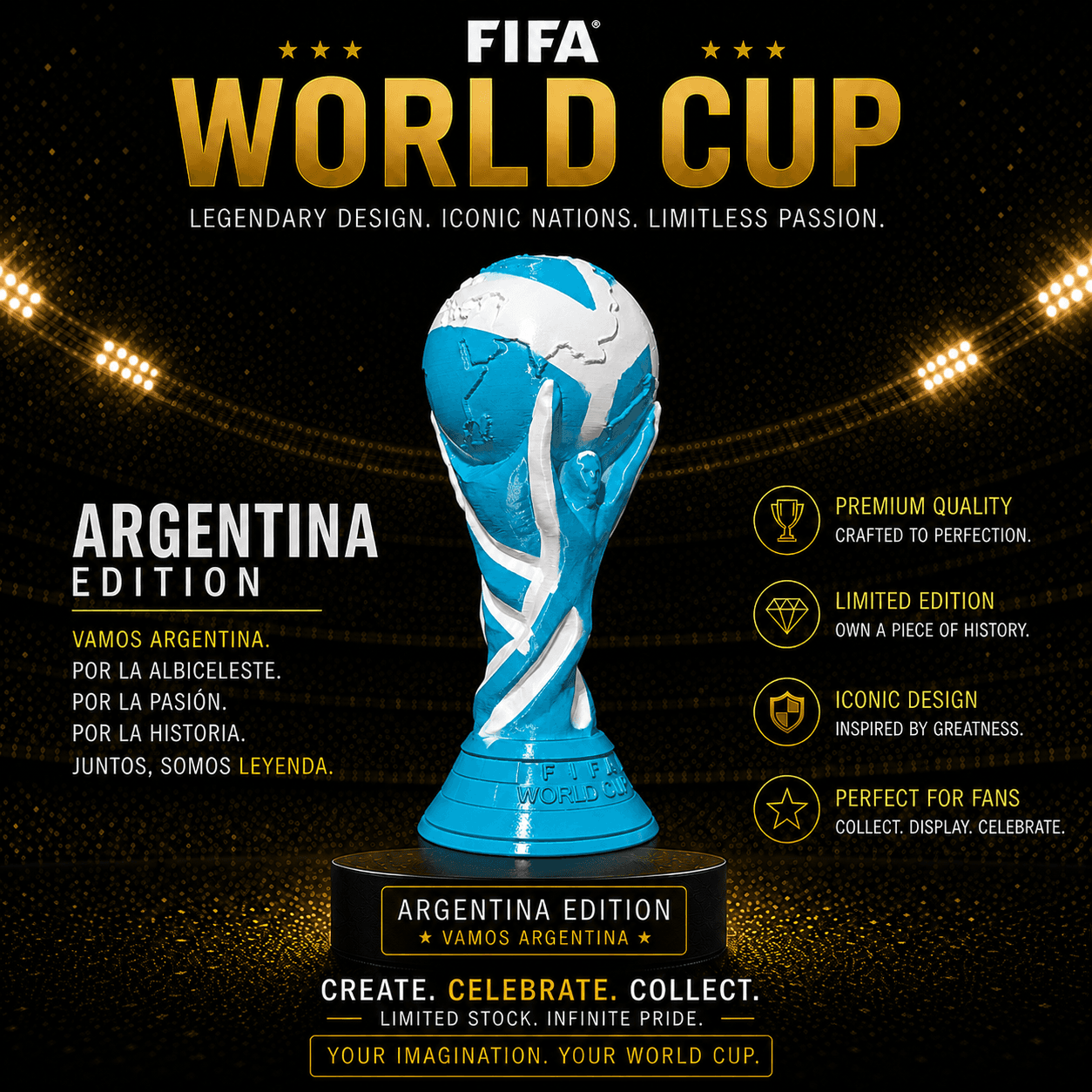 Argentina Glory World Cup Statue