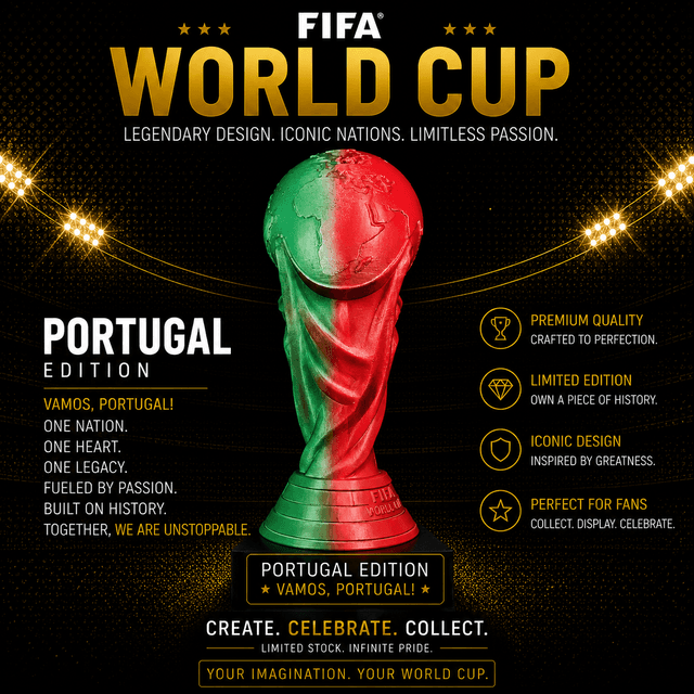 Portugal Glory World Cup Statue 3