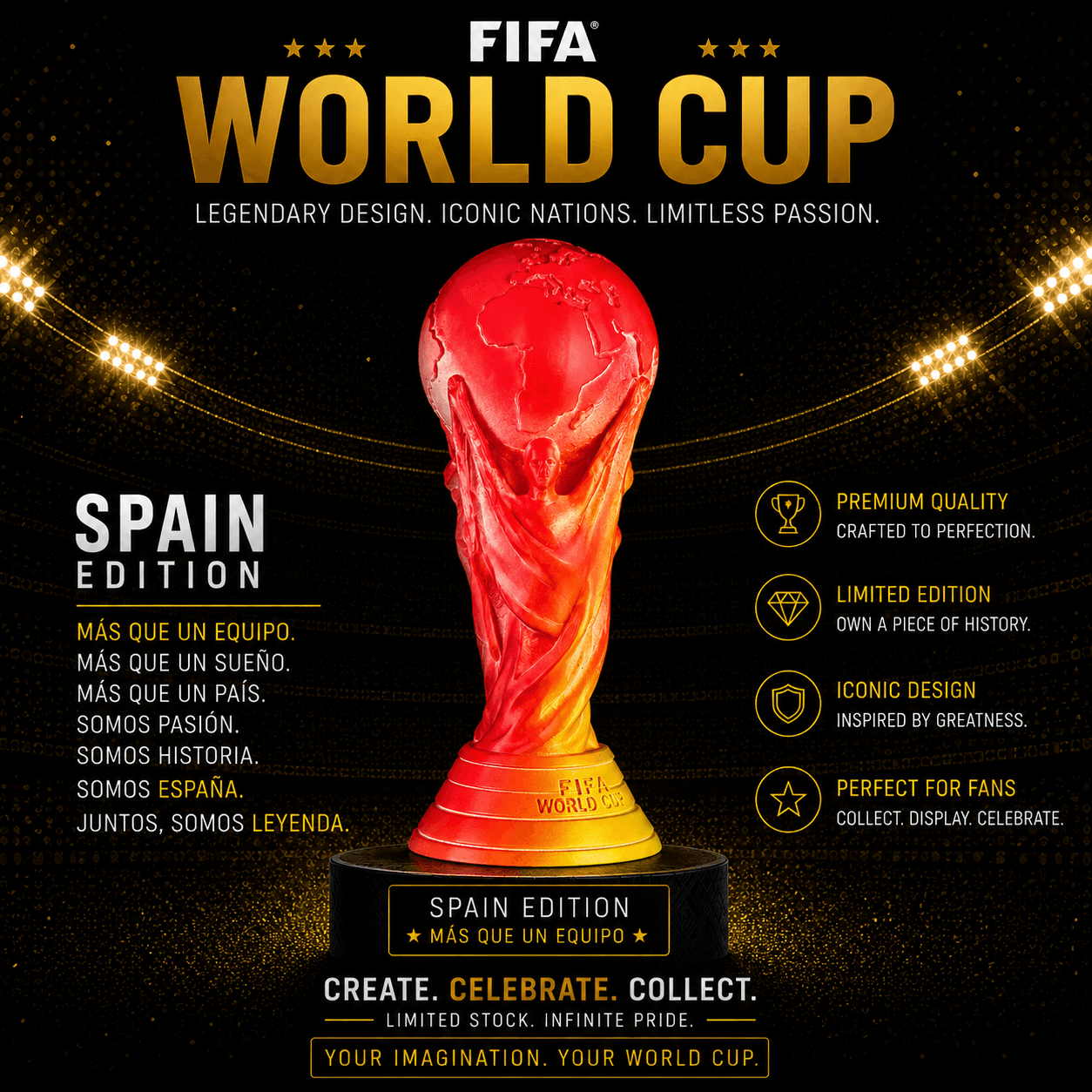 Spain Glory World Cup Statue